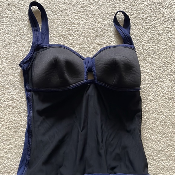 Tommy Bahama one piece navy swimsuit 10 - Picture 6 of 9